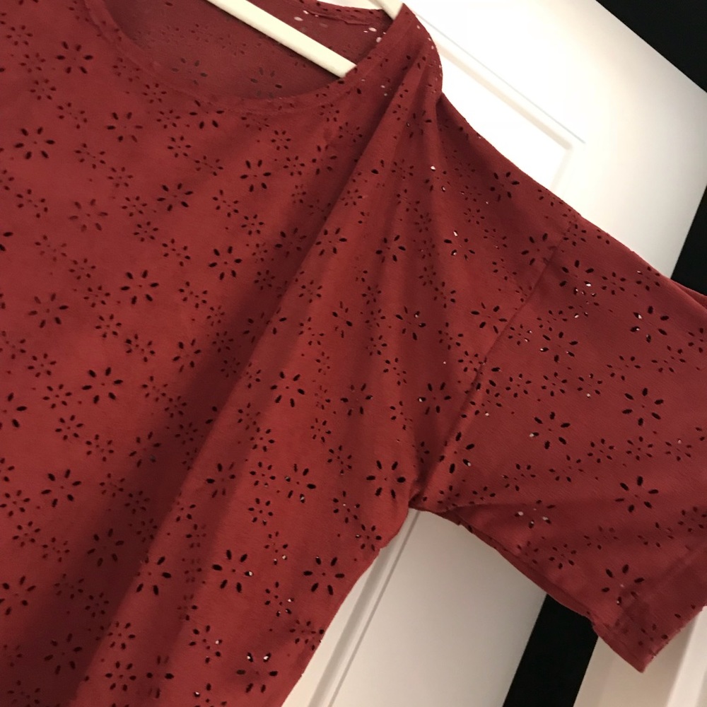 Red Mary Suede Shirt